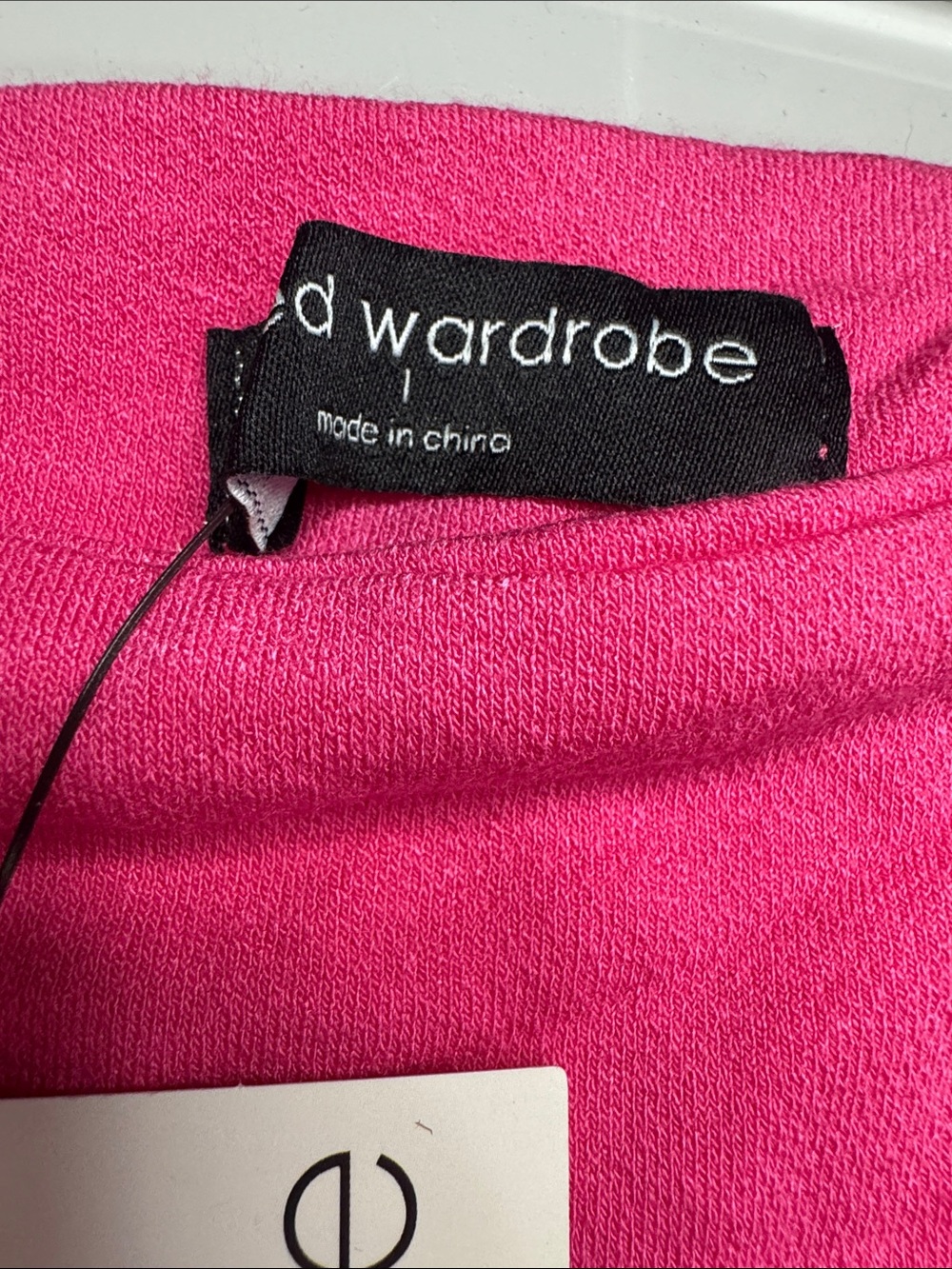 Naked wardrobe hot pink mock turtleneck long sleeve bodysuit - Picture 3 of 5